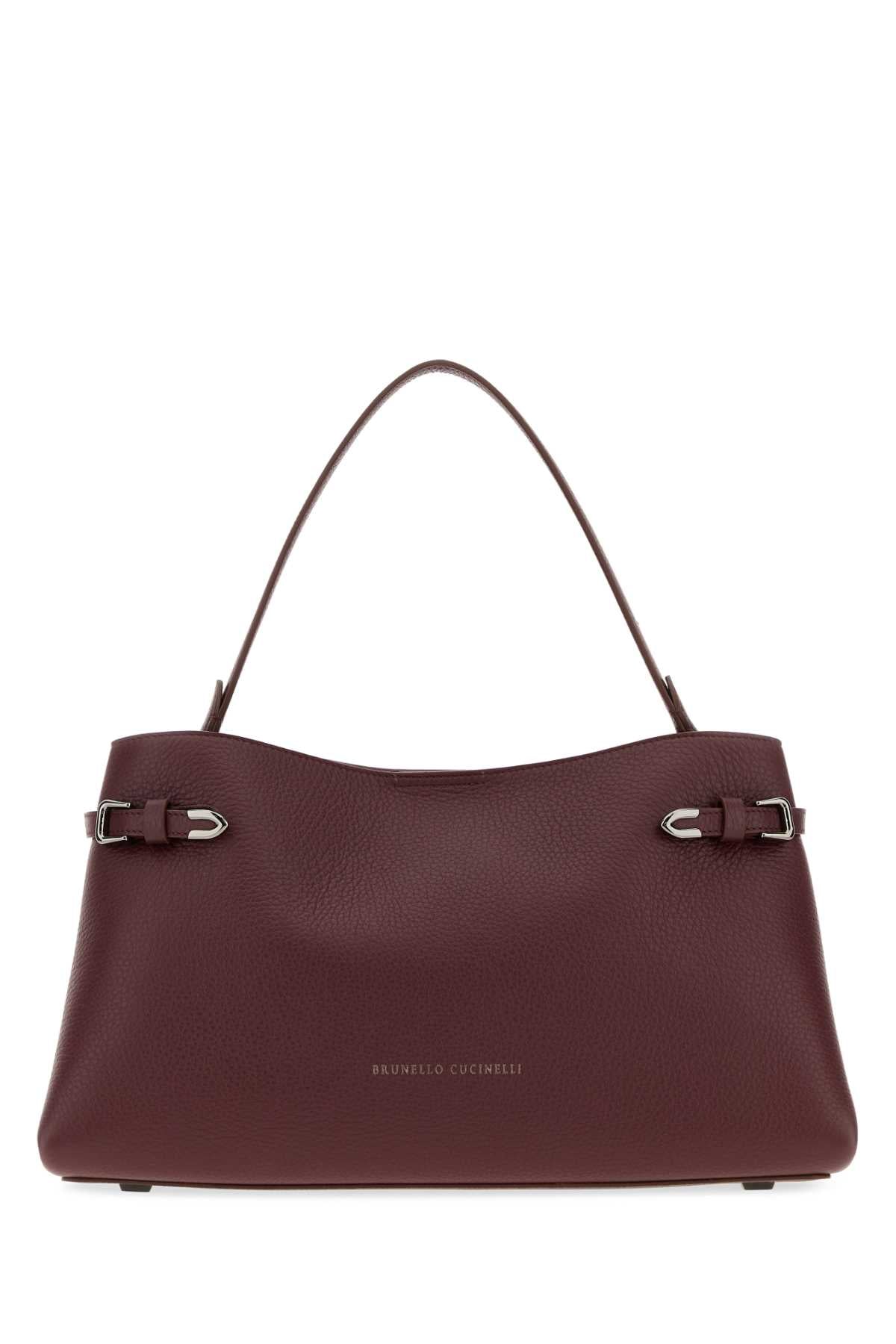 Brunello Cucinelli Women's Leather Bag in Burgundy - image 1