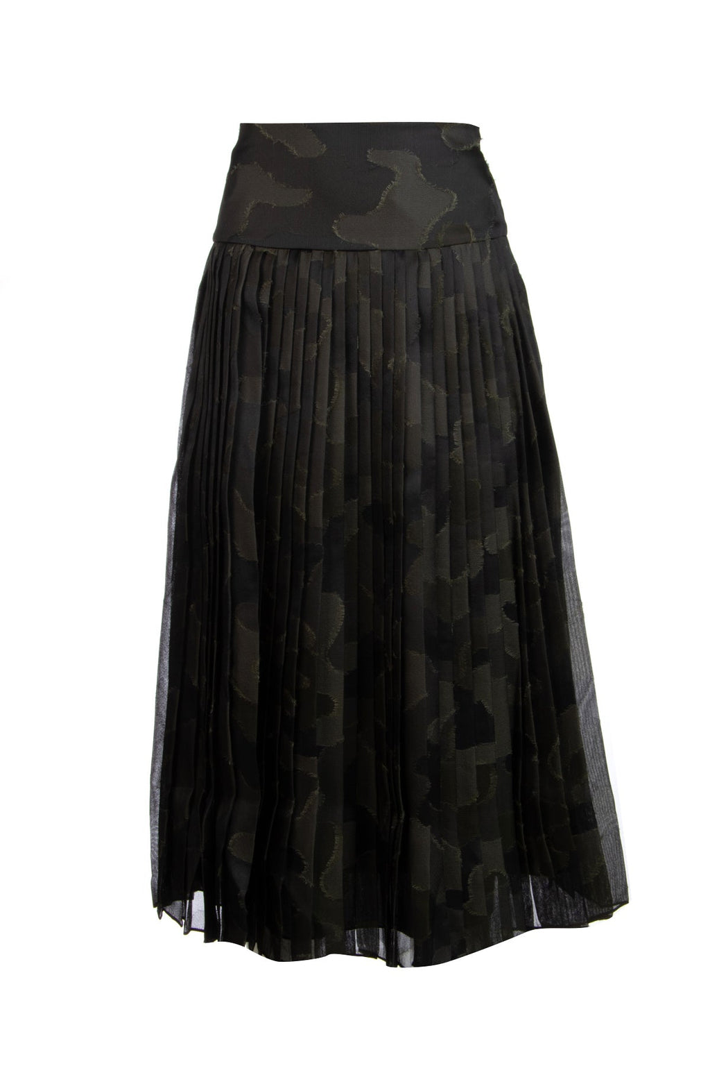Dior Women's Pleated Leather Midi Skirt in Black - image 1