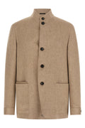 Zegna Men's Il Conte Jacket in Beige Cashmere - view 1