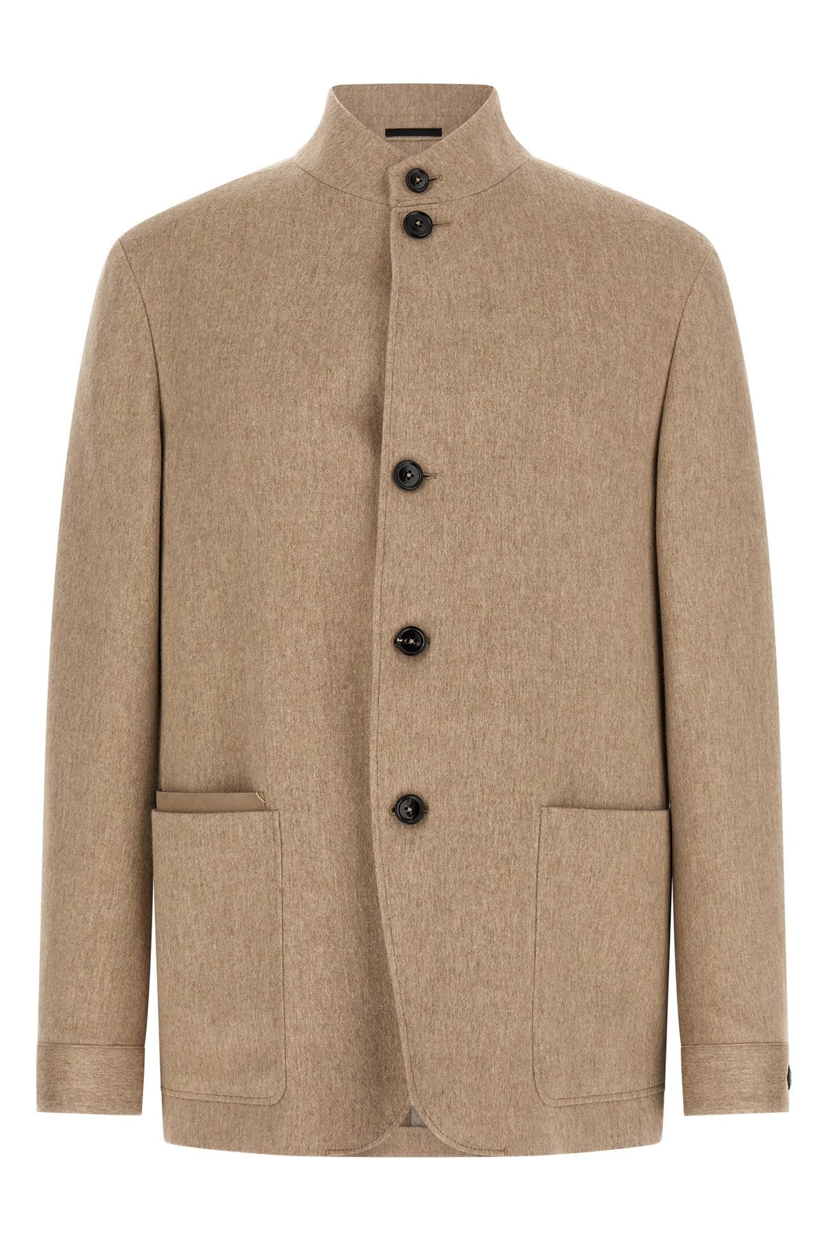 Zegna Men's Il Conte Jacket in Beige Cashmere - view 1