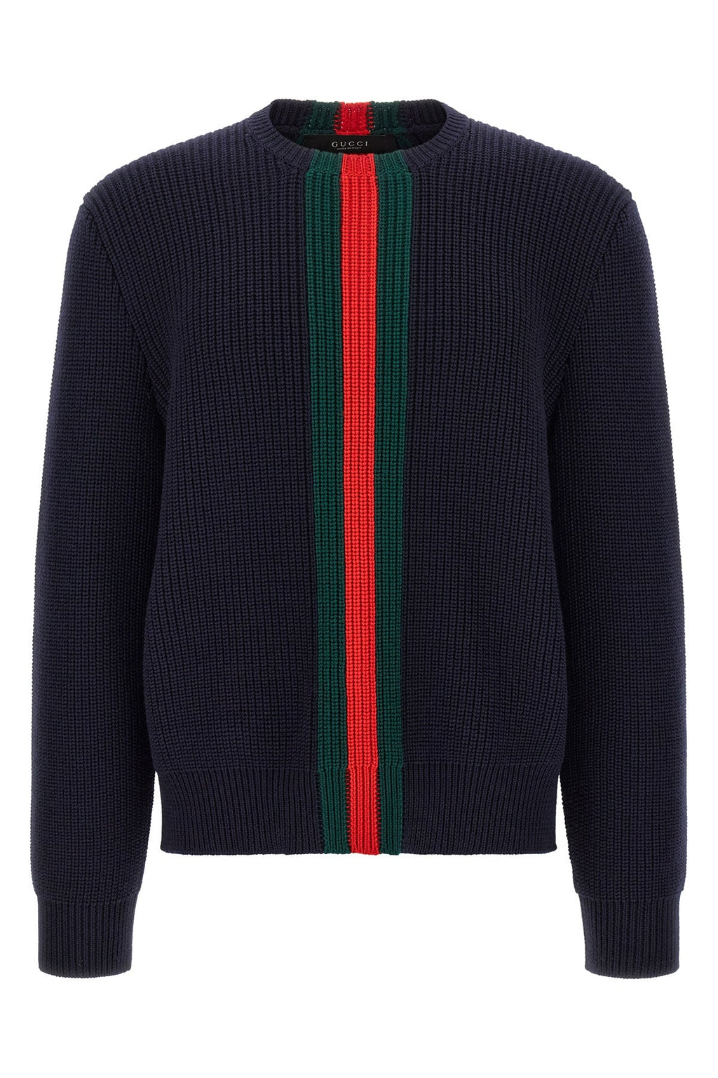 Gucci Men's Blue Web Sweater - image 1