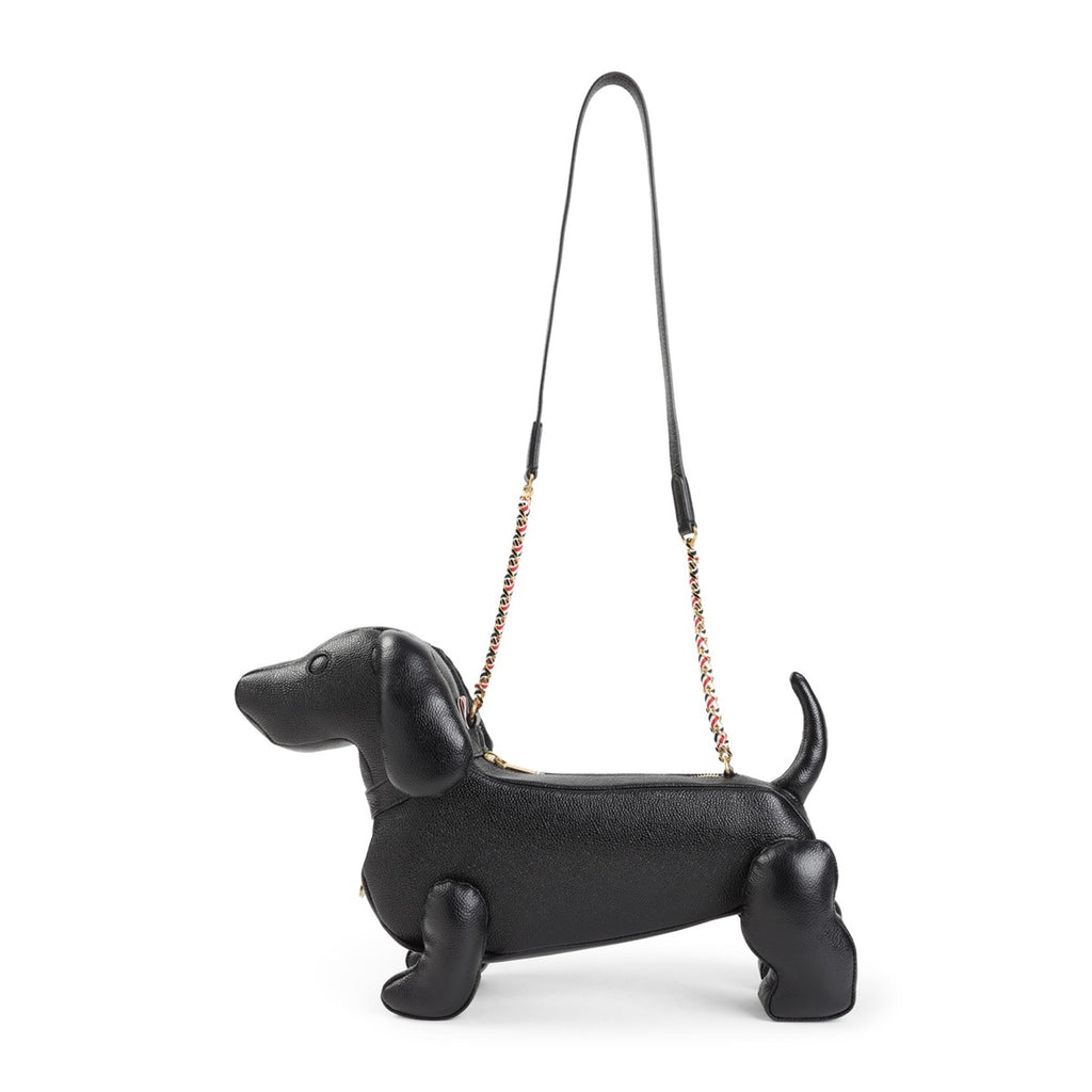 Thom Browne Women's Leather Mini Hector Bag in Black
