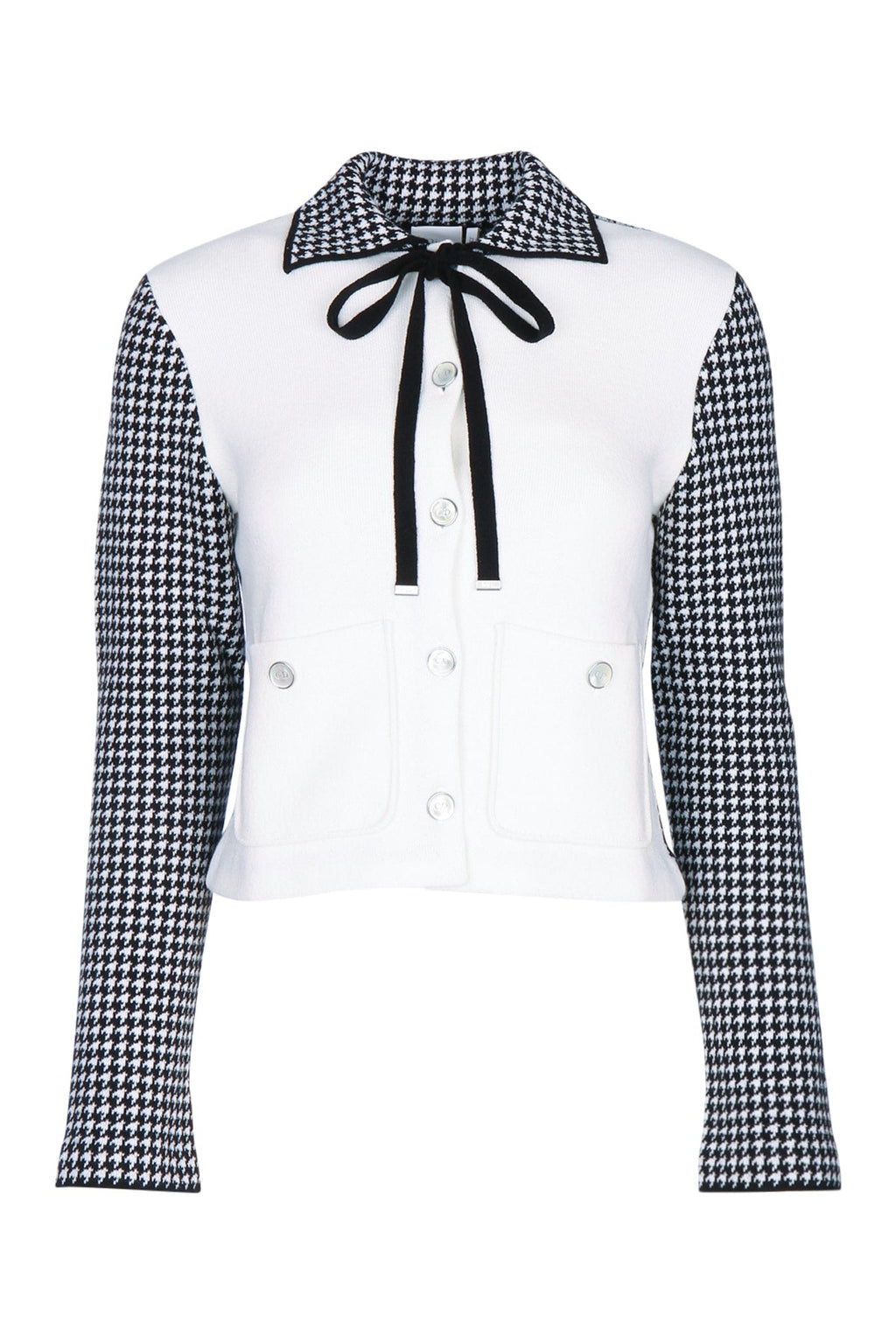 Dior Women's Gingham Knit Jacket in White and Black - image 1