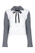 Dior Women's Gingham Knit Jacket in White and Black - image 1