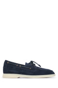 Loro Piana Men's Sea-Sail Walk Suede Loafers in Navy - image 1