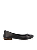 Gucci Women's Bamboo Leather Ballerina Flats in Black - view 1