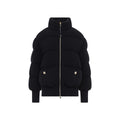 Moncler Women's Wool Down Cardigan Jacket in Black