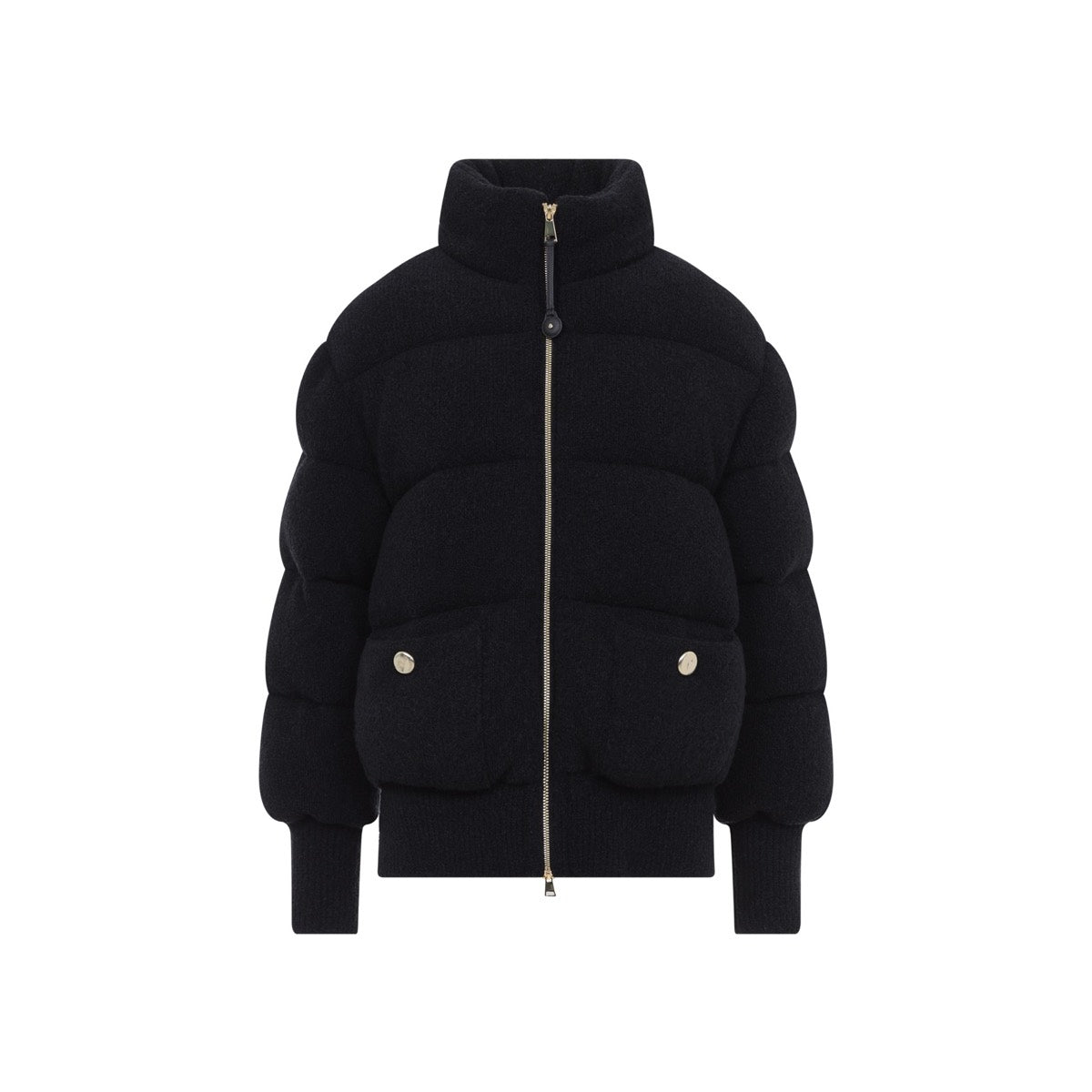Moncler Women's Wool Down Cardigan Jacket in Black