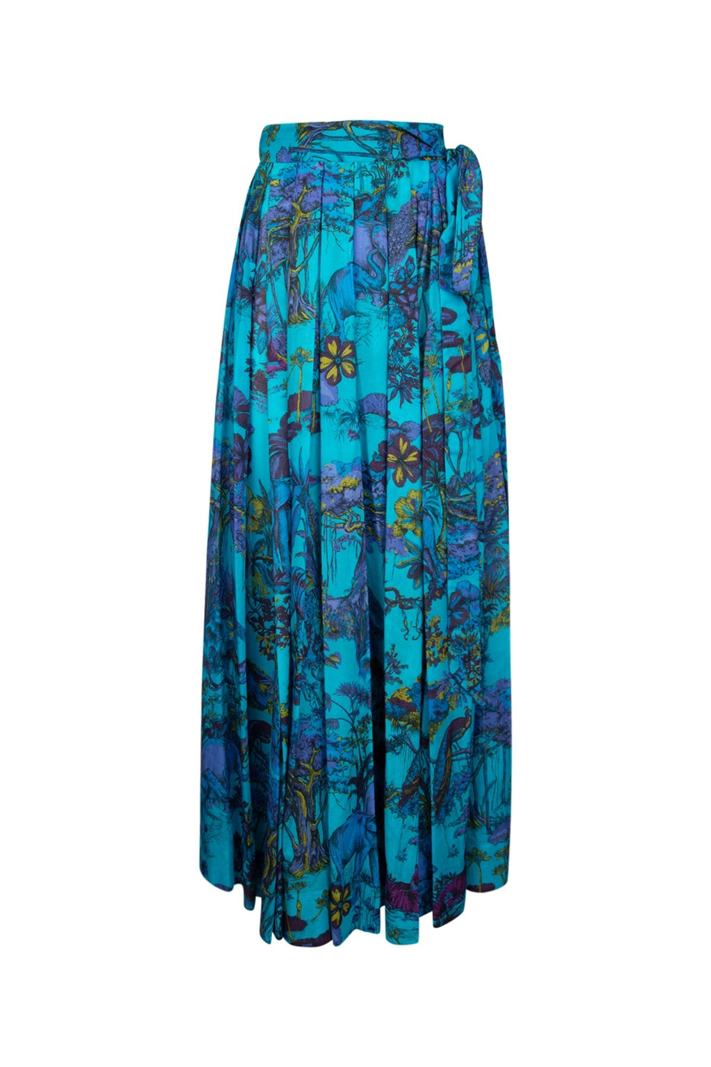 Dior Women's Printed Midi Skirt in Turquoise - image 1