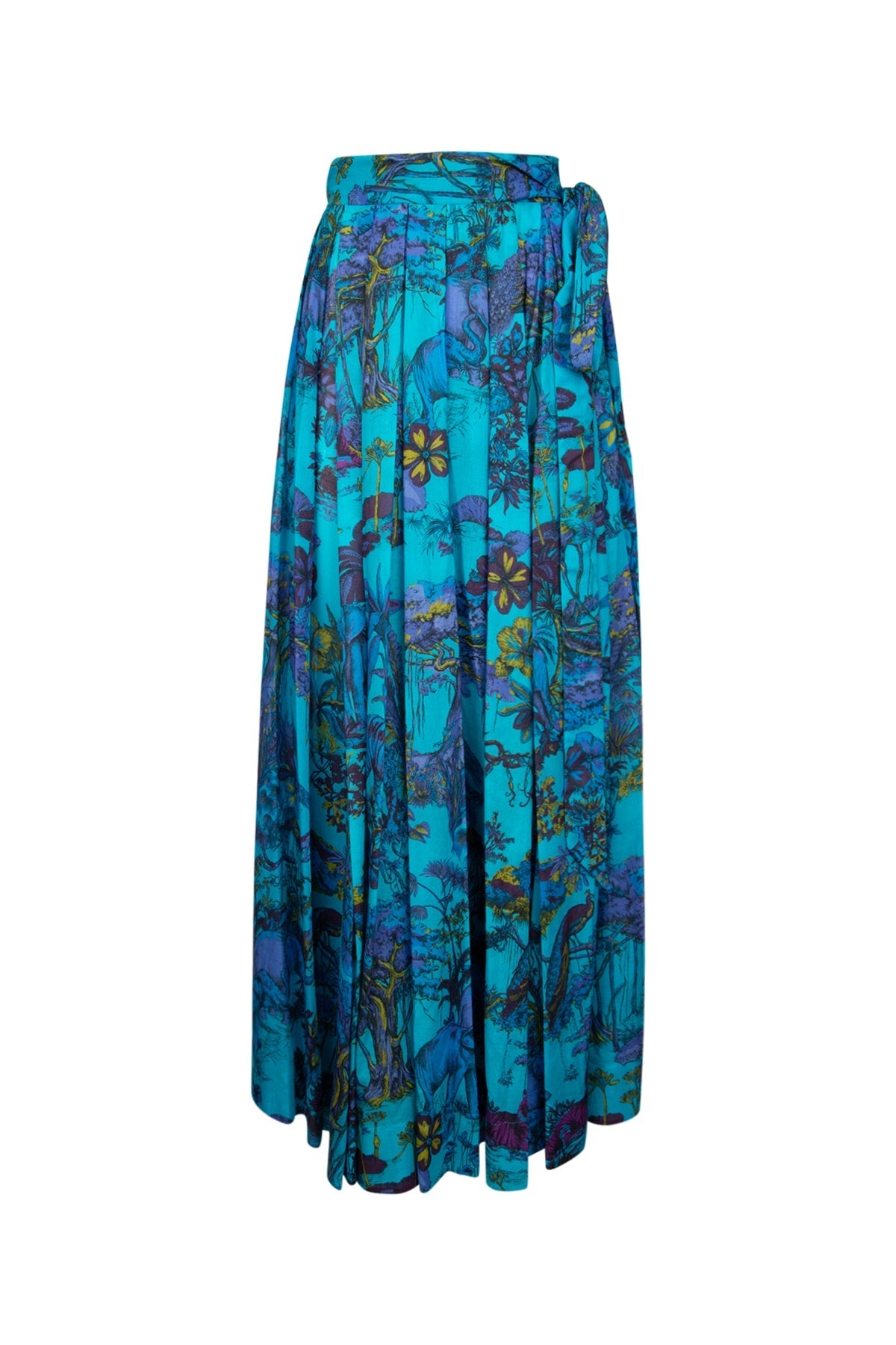 Dior Women's Printed Midi Skirt in Turquoise - image 1