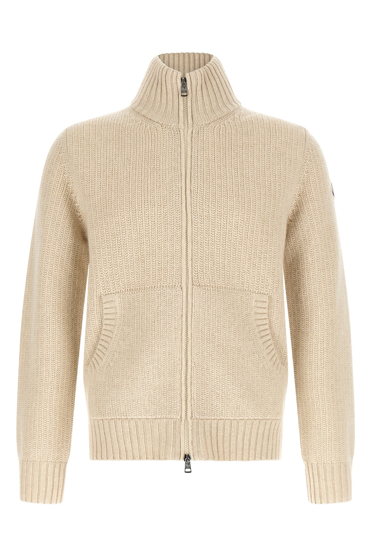 Moncler Men's Wool and Cashmere Cardigan in Beige - image 1