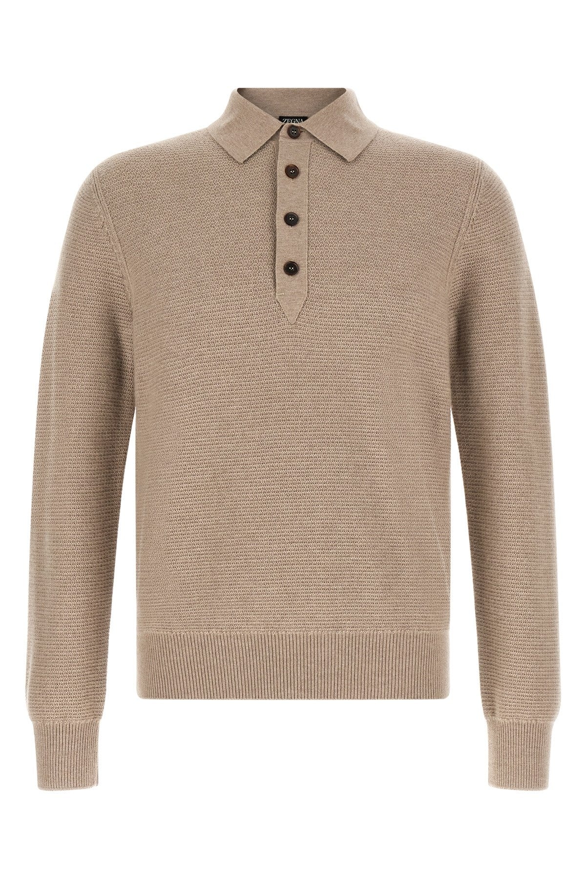 Zegna Men's Polo Shirt Oasi Cashmere in Beige - view 1