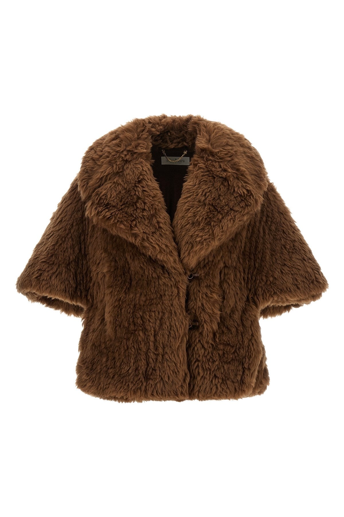 Max Mara Women's Accorta Cape in Brown Wool - view 1