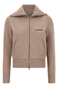 Balenciaga Women's Slim Zip Sweatshirt in Pink Cotton - view 1