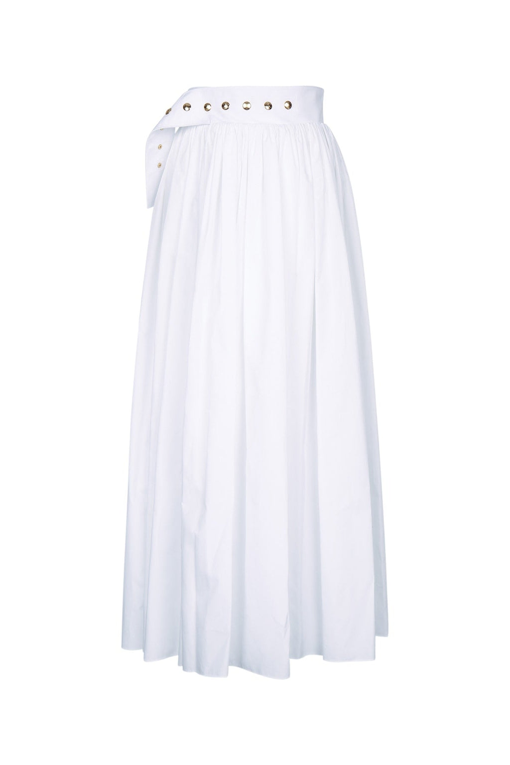 Celine Women's Pleated Long Skirt in White - image 1