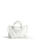 Balenciaga Women's Lambskin Le City Bag in Optic White