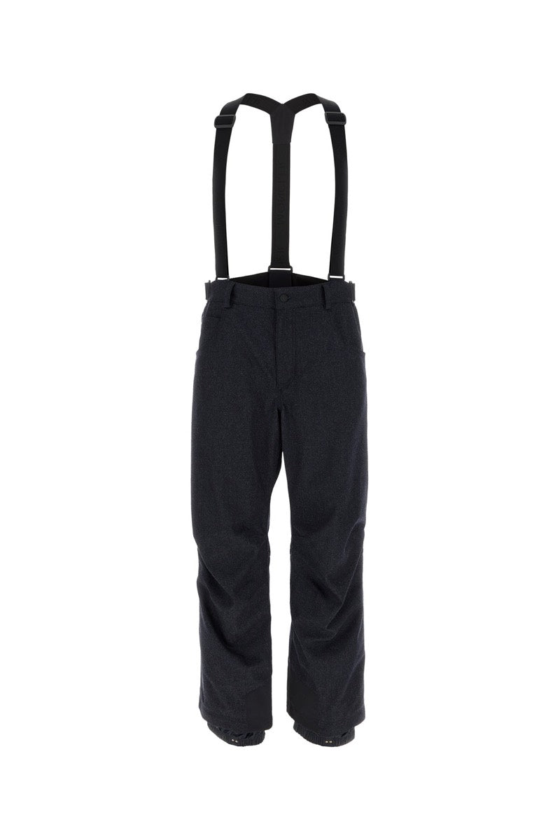Moncler Grenoble Men's Wool Ski Pants in Dark Blue