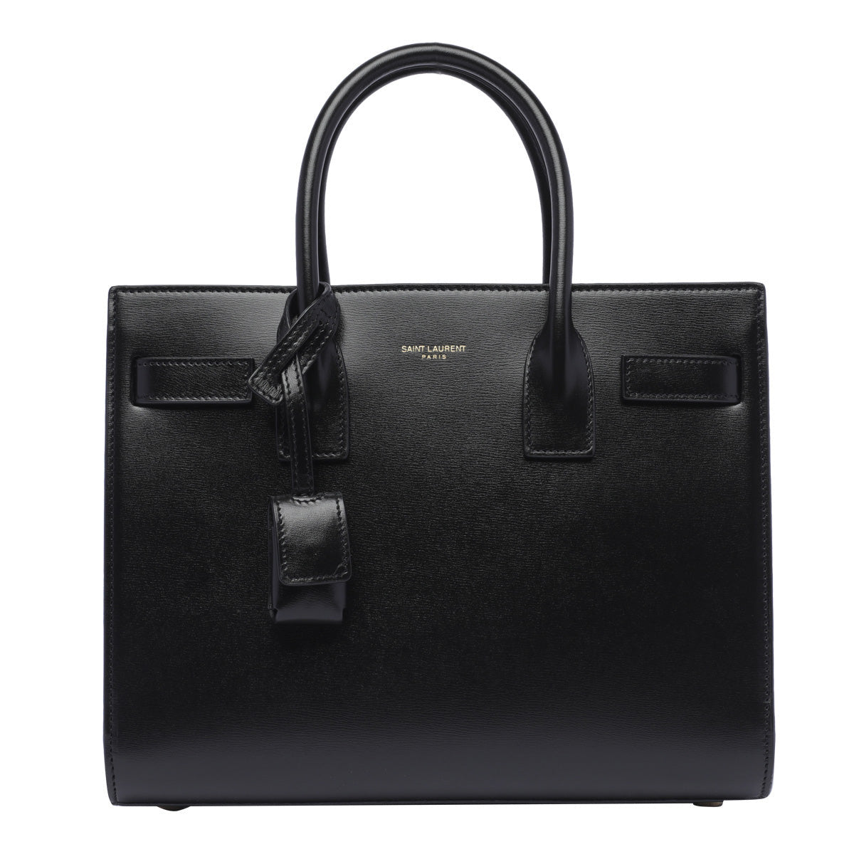 Saint Laurent Women's Leather Sac De Jour Bag in Black