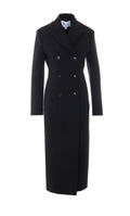 Alaia Women's Virgin Wool Tailored Coat in Black