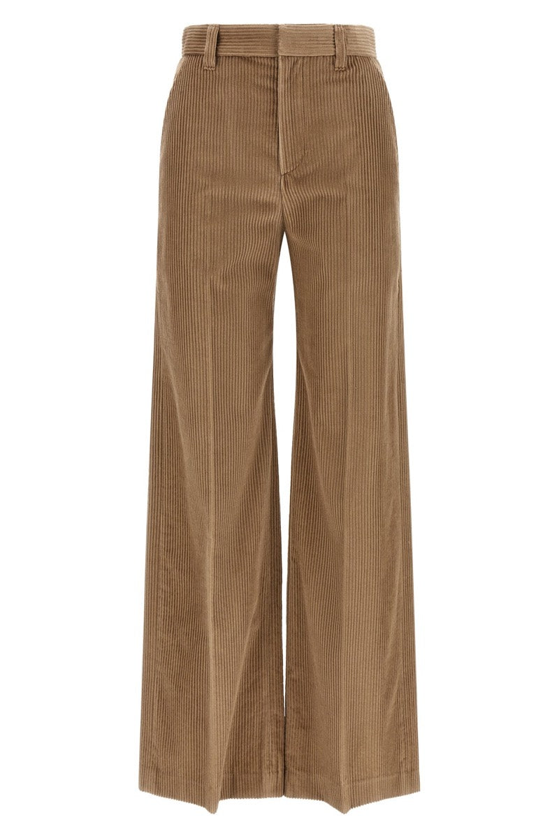 Brunello Cucinelli Women's Corduroy Trousers in Brown