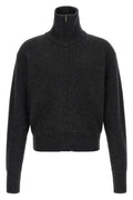 Lemaire Men's Virgin Wool Zip Cardigan in Grey