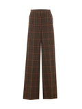 Max Mara Women's Wool Loose Trousers in Brown
