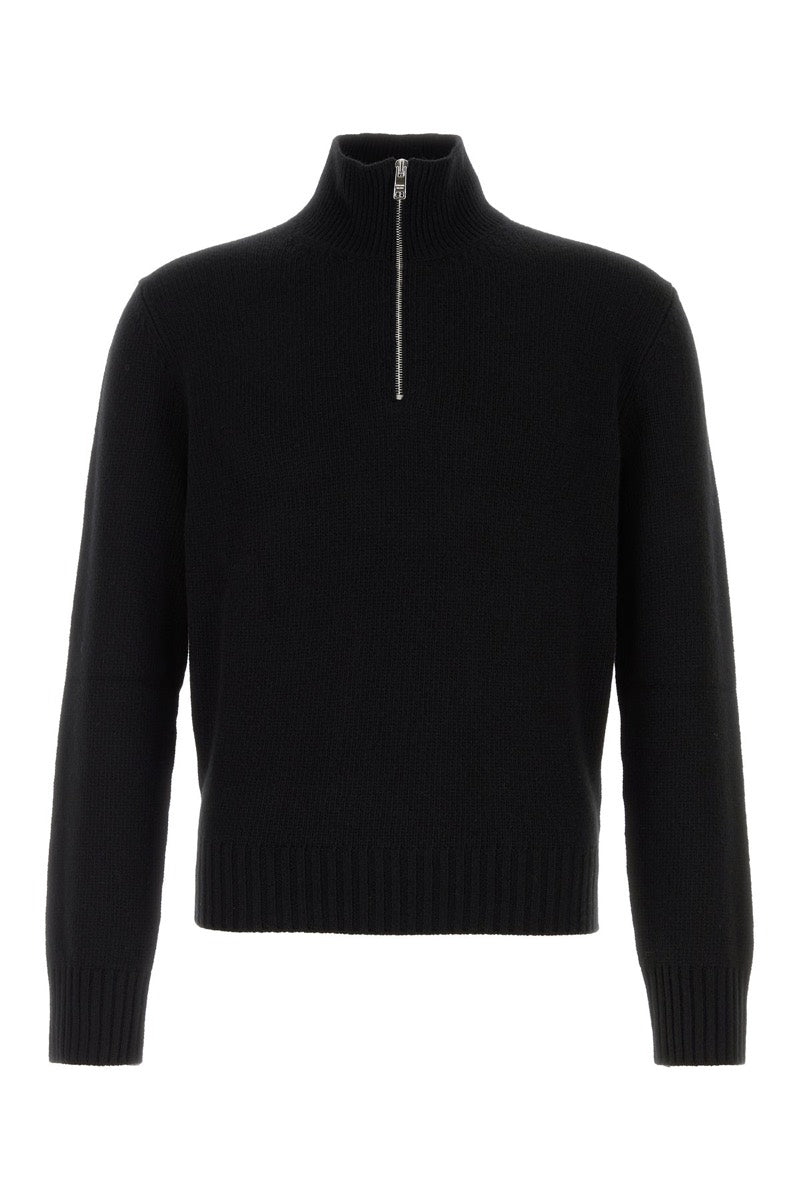 Prada Men's Wool Blend Sweater in Black