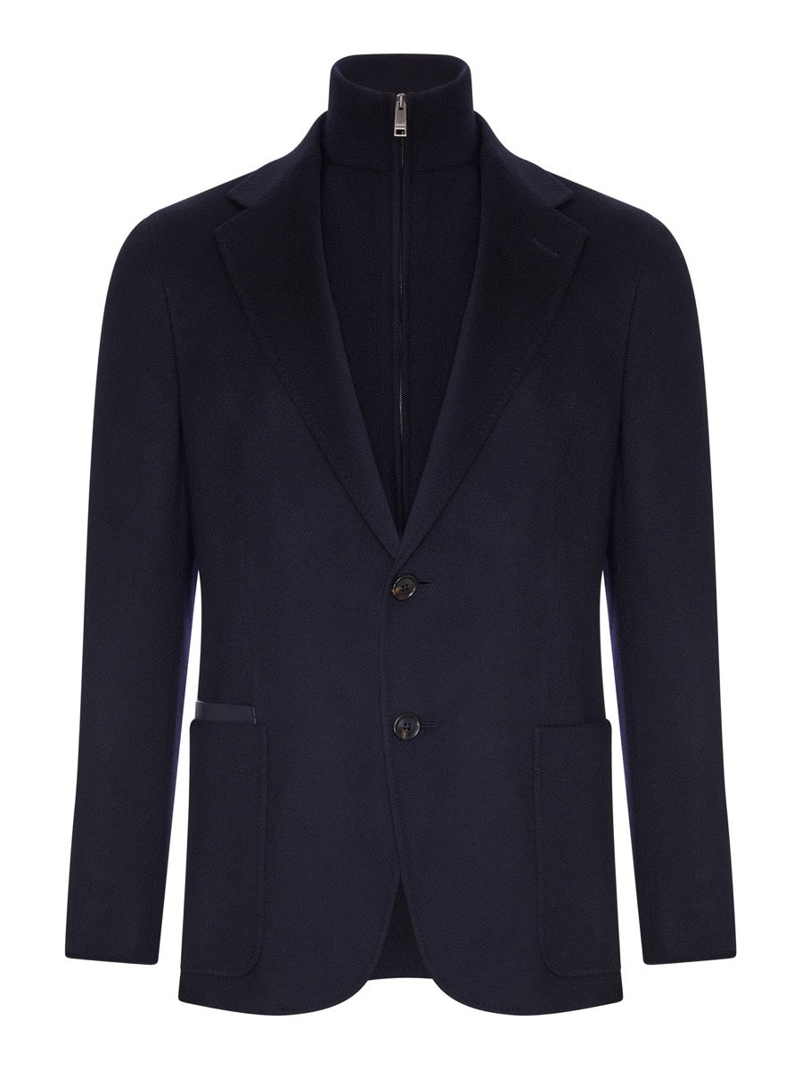 Zegna Men's Cashmere Oasis Jacket in Navy
