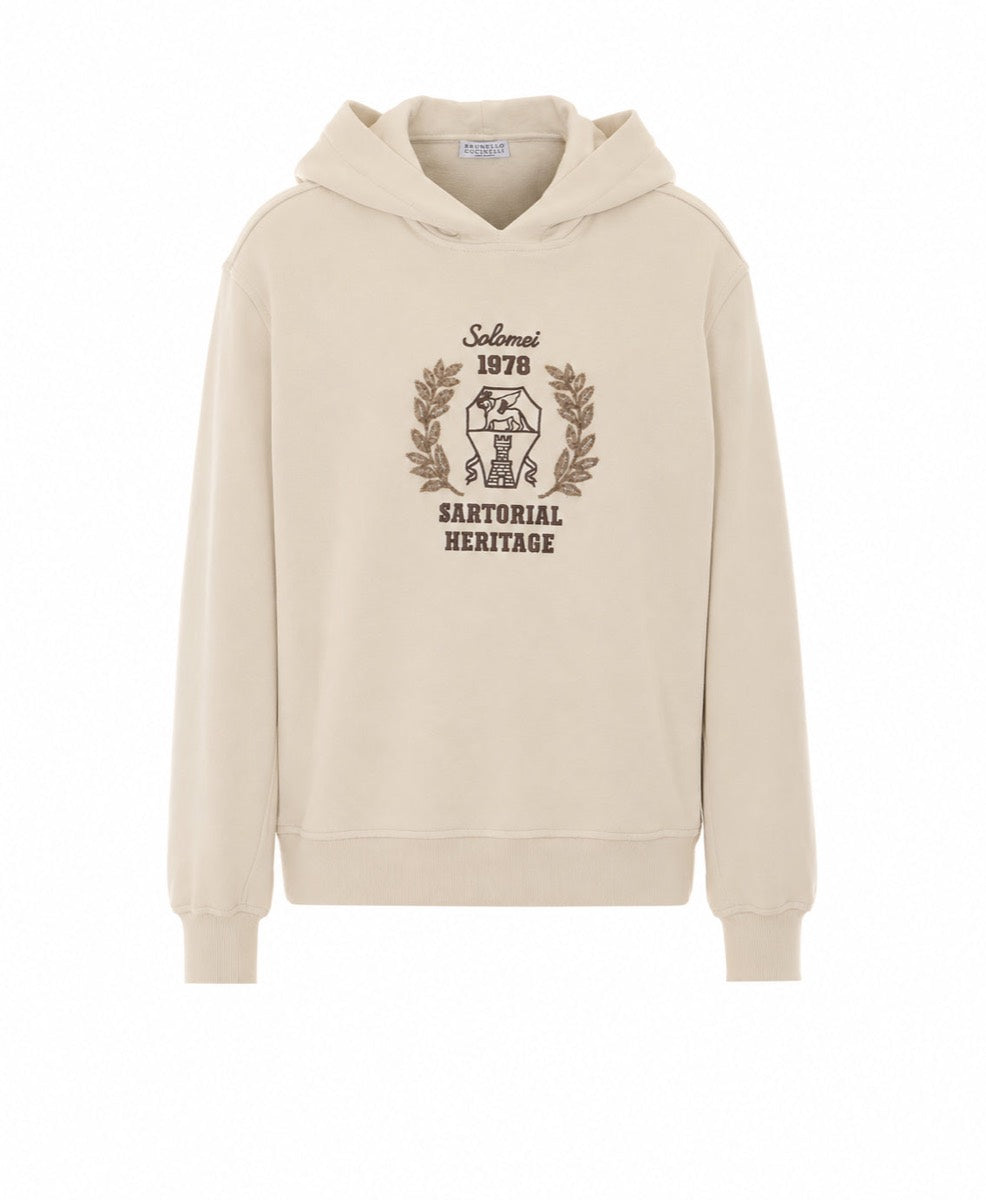 Brunello Cucinelli Women's Cotton Mohair Hoodie in White