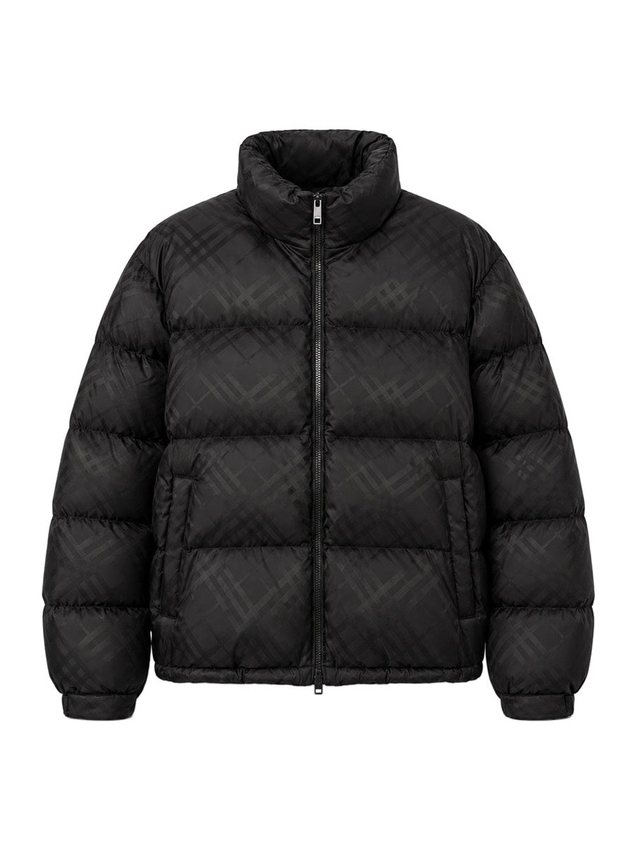 Burberry Men's Highlands Nylon Check Down Jacket