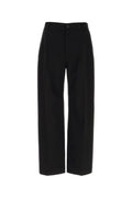Loewe Men's Wool Wide-Leg Pants in Black