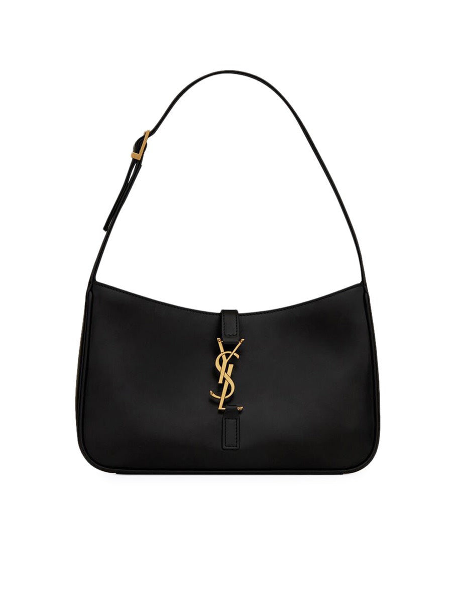 Saint Laurent Women's Suede Le 5 A 7 Hobo Bag in Black