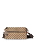 Gucci Men's Leather Cylindrical Bag in Beige
