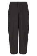 Lemaire Men's Wool Gabardine Trousers in Brown