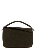 Loewe Men's Large Puzzle Handbag in Dark Brown