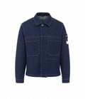Stone Island Men's Cotton Denim Jacket in Blue
