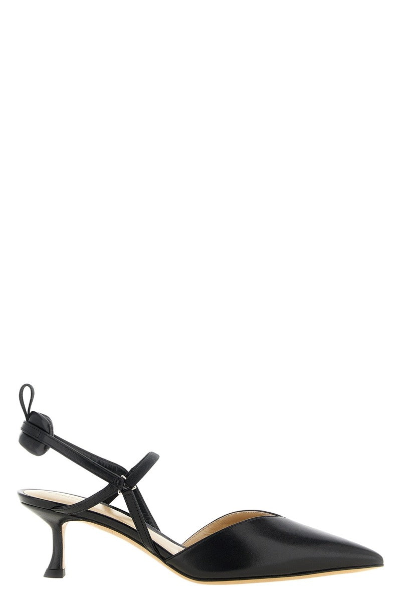 Fendi Women's Leather Colibri Slingback Pumps in Black