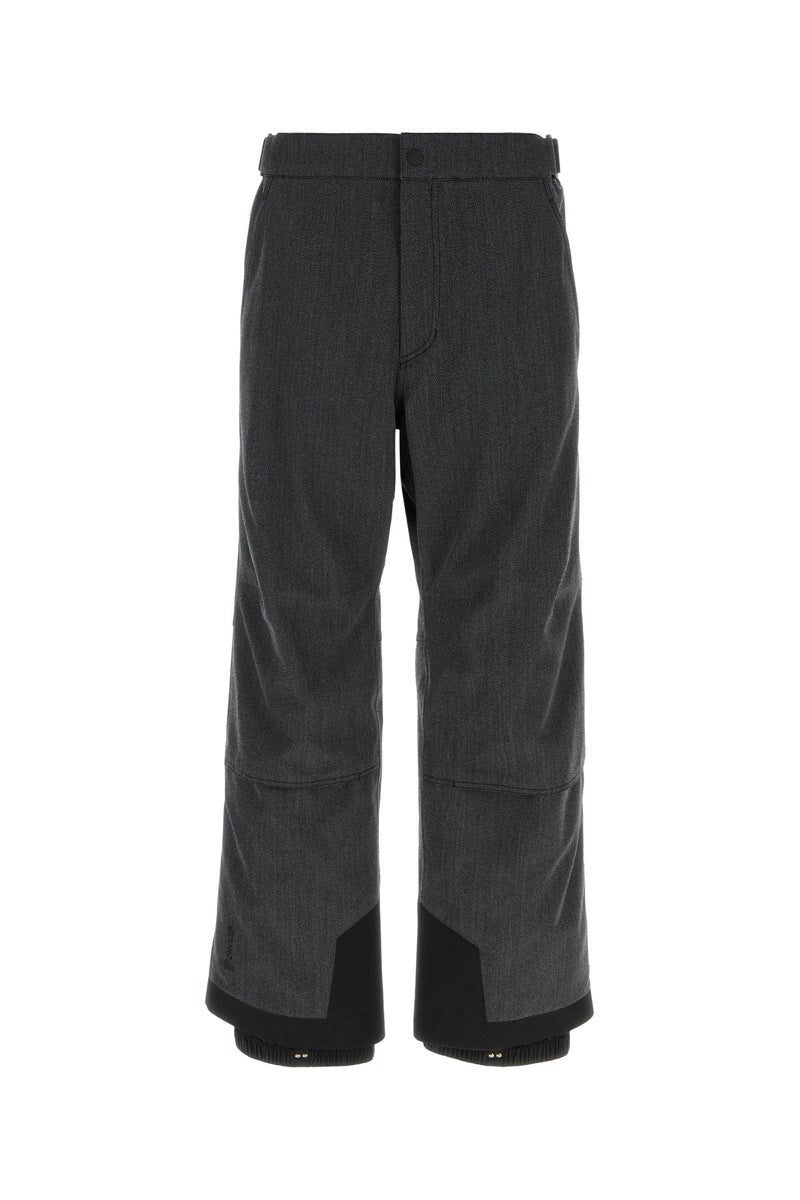 Moncler Grenoble Men's Wool Ski Pants in Charcoal