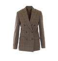 Max Mara Women's Wool Double-Breasted Blazer in Brown