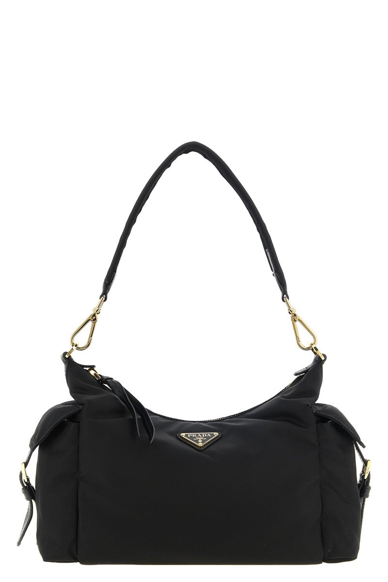 Prada Women's Re-Nylon Shoulder Bag in Black