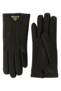Prada Women's Nappa Leather Gloves in Black