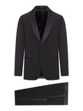 Giorgio Armani Men's Satin Suit in Black