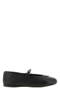 Prada Women's Nappa Leather Ballet Flats in Black