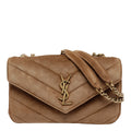 Saint Laurent Women's Suede LouLou Bag in Caramel