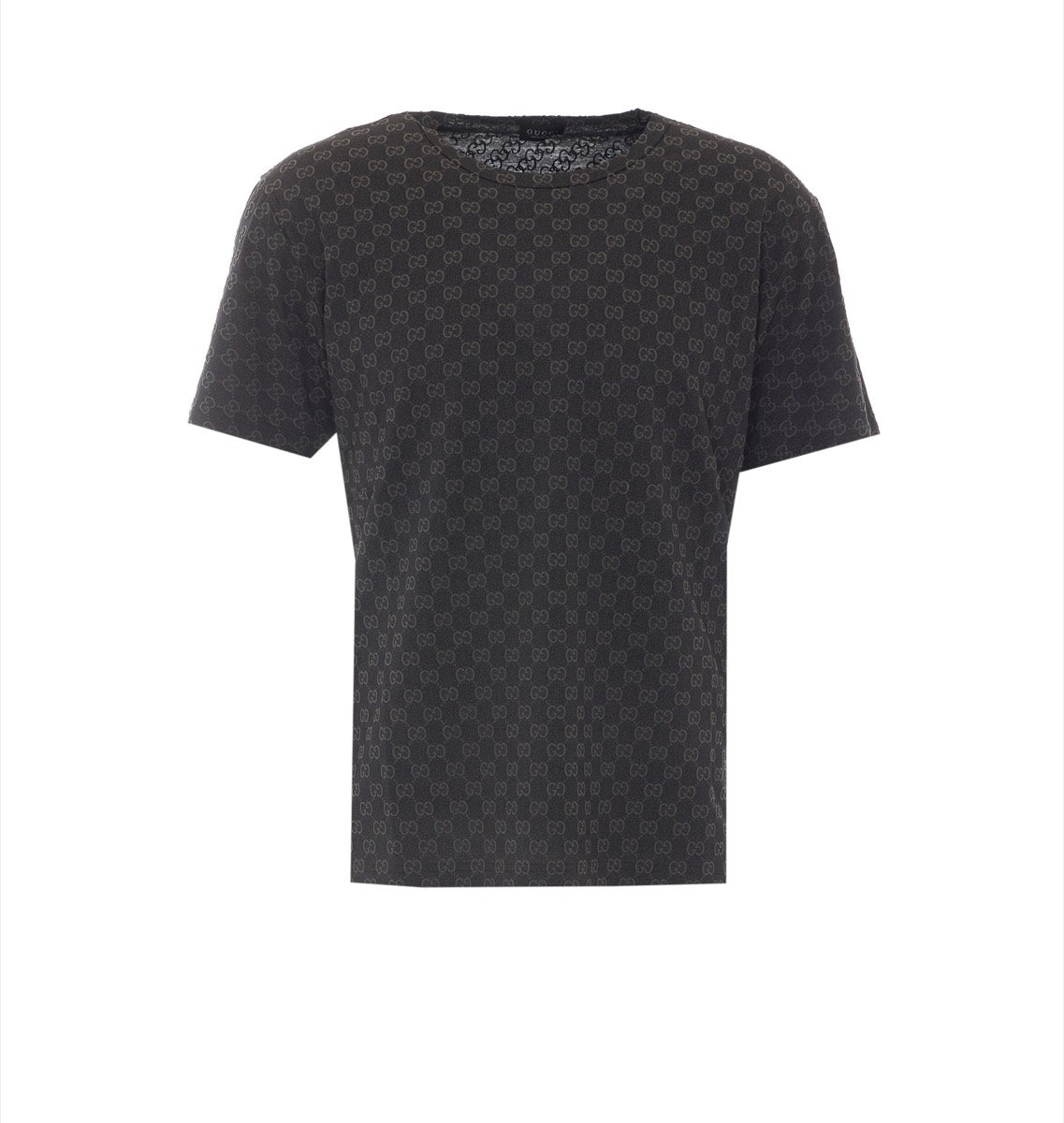 Gucci Men's Cotton GG Logo T-Shirt in Black
