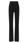 Balenciaga Women's Denim High-Waist Jeans in Black