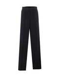 Max Mara Women's Camel Hair Wide-Leg Pants in Black