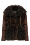 Moncler Women's Down 2-in-1 Jacket in Brown