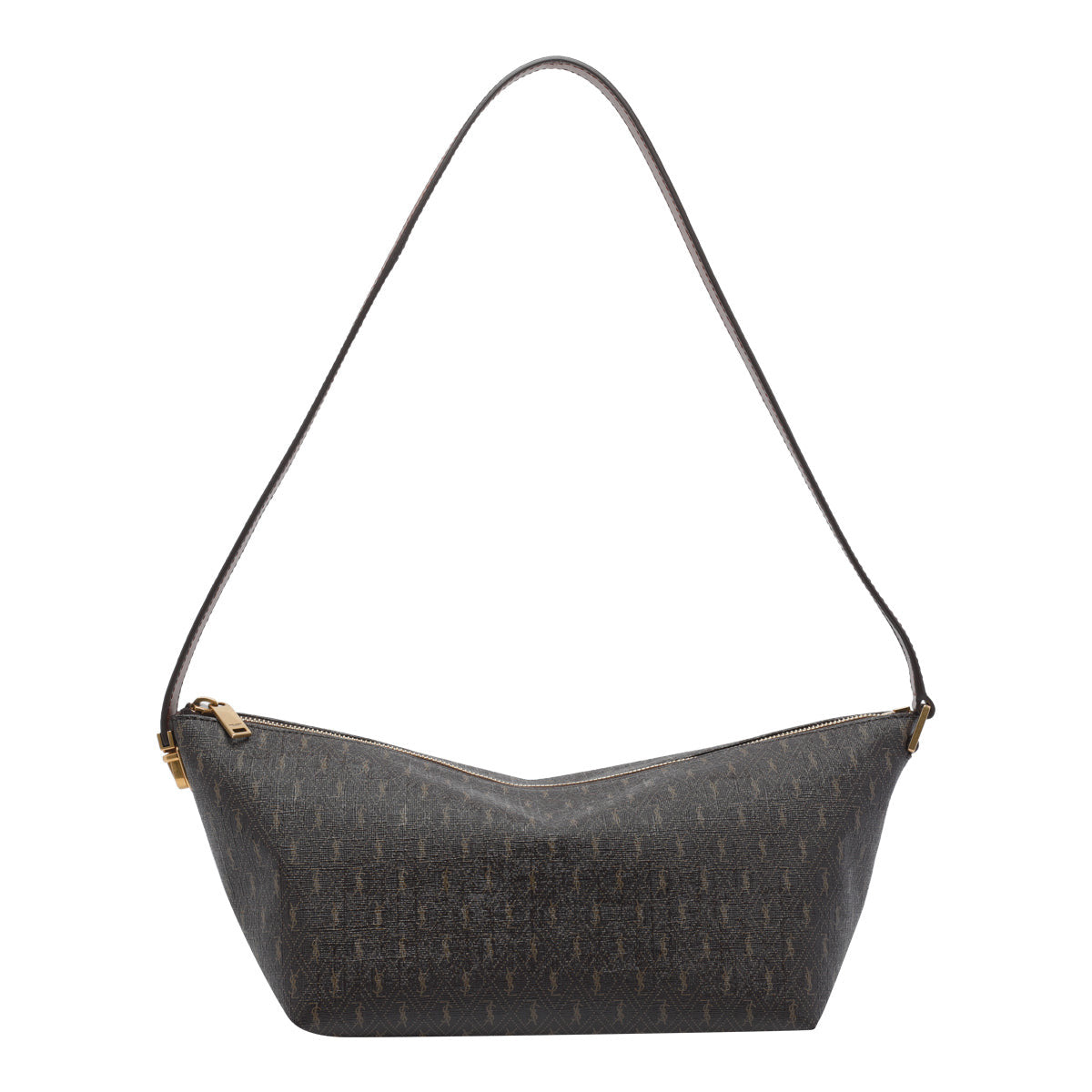 Saint Laurent Men's Monogramme Crossbody Bag in Brown