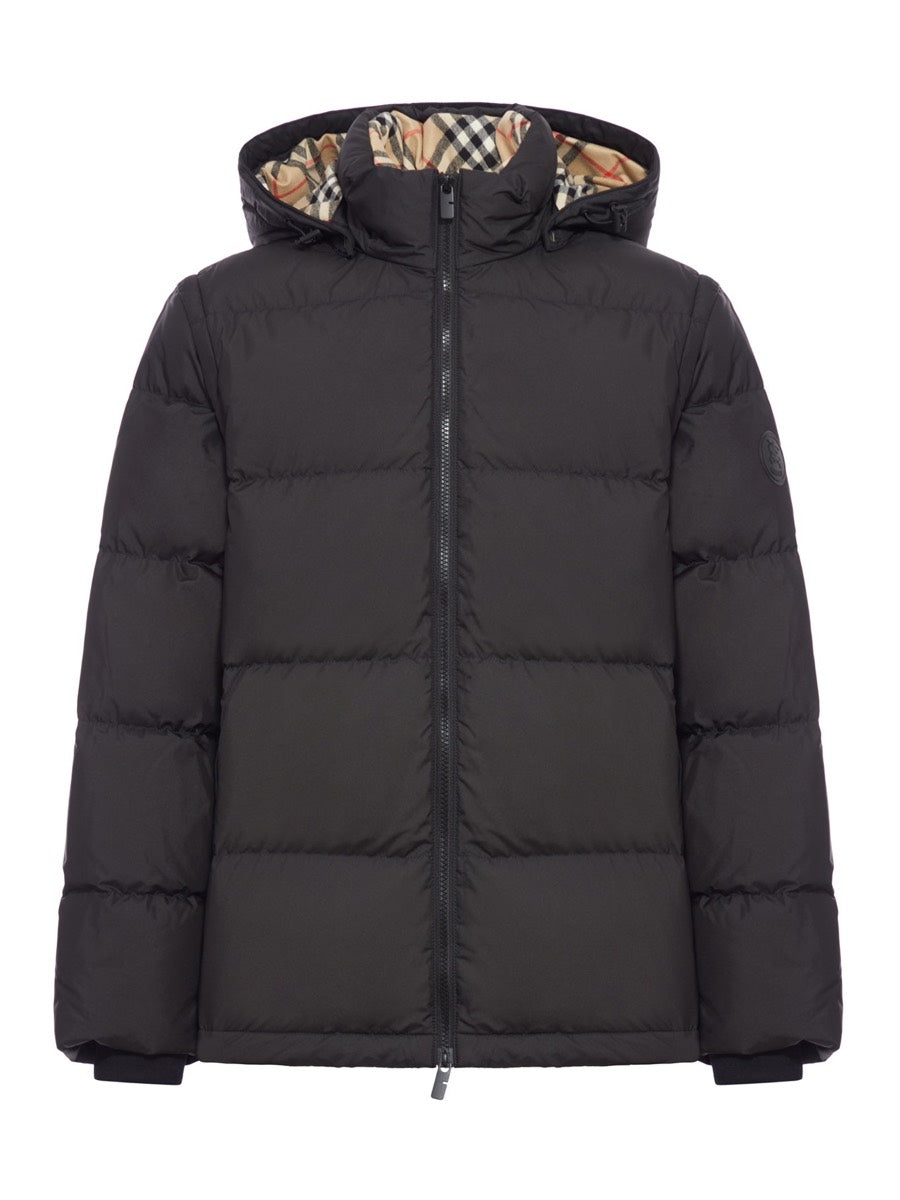 Burberry Men's Nylon Down Jacket in Black
